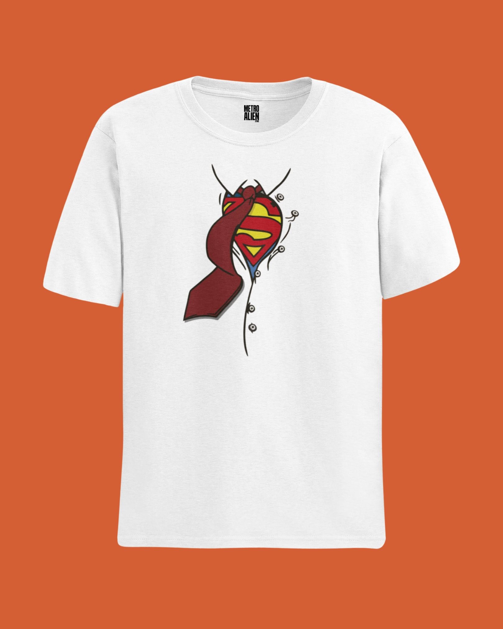 Superman Unbutton - Graphic Tee