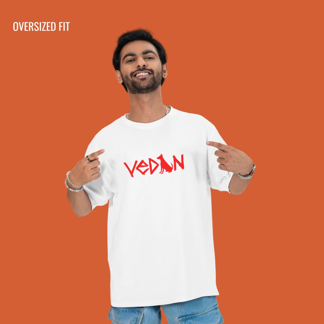 Vedan Tribute Oversized T-Shirt - White