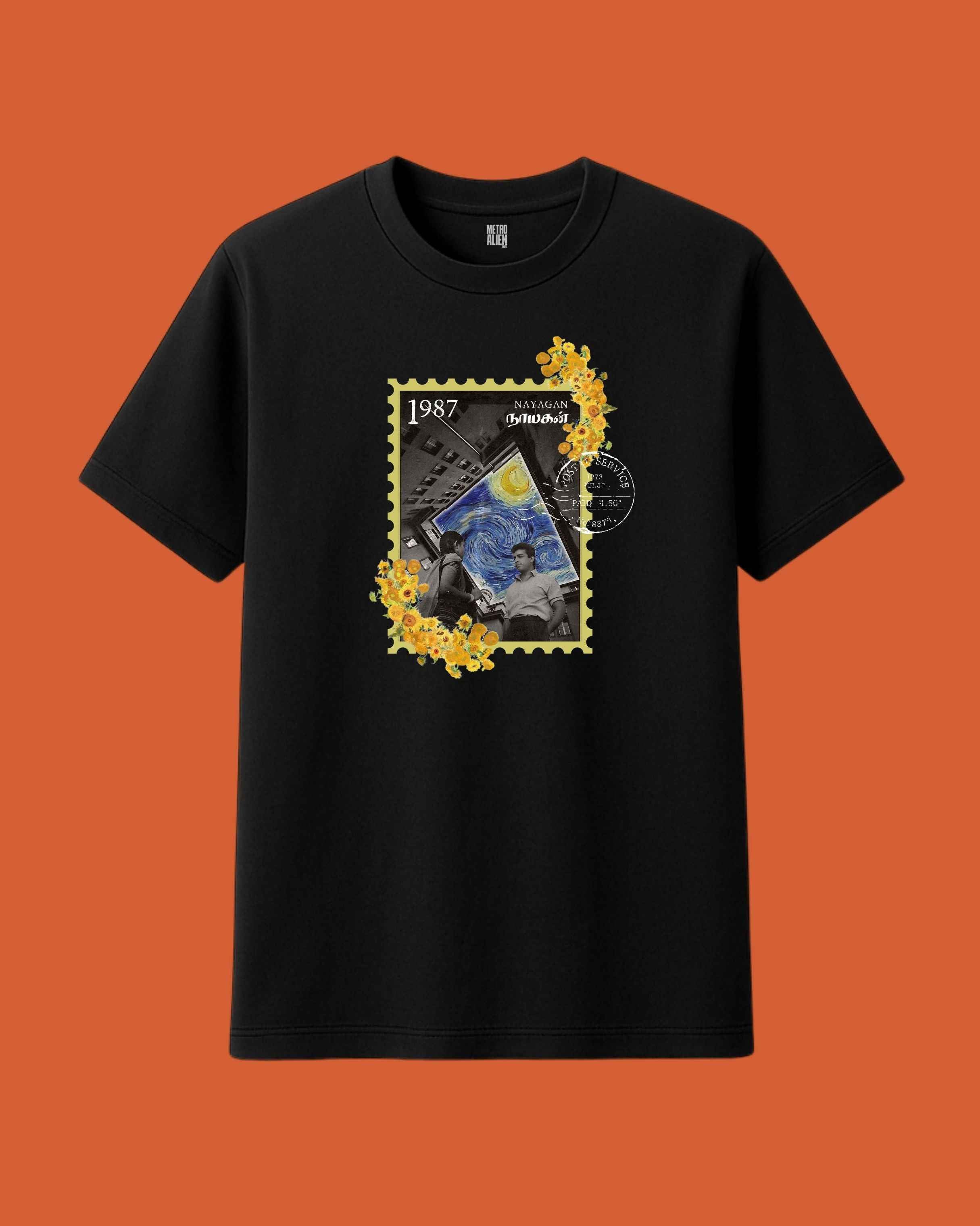 Nayagan Starry Night Stamp Tee - Classic Fit