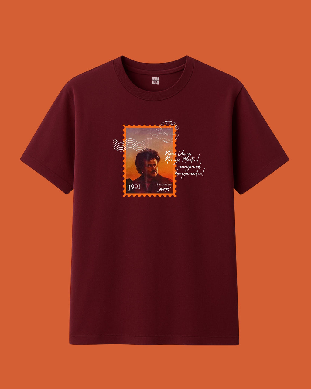 Rajinikanth Thalapathi Stamp Tee - Classic Fit