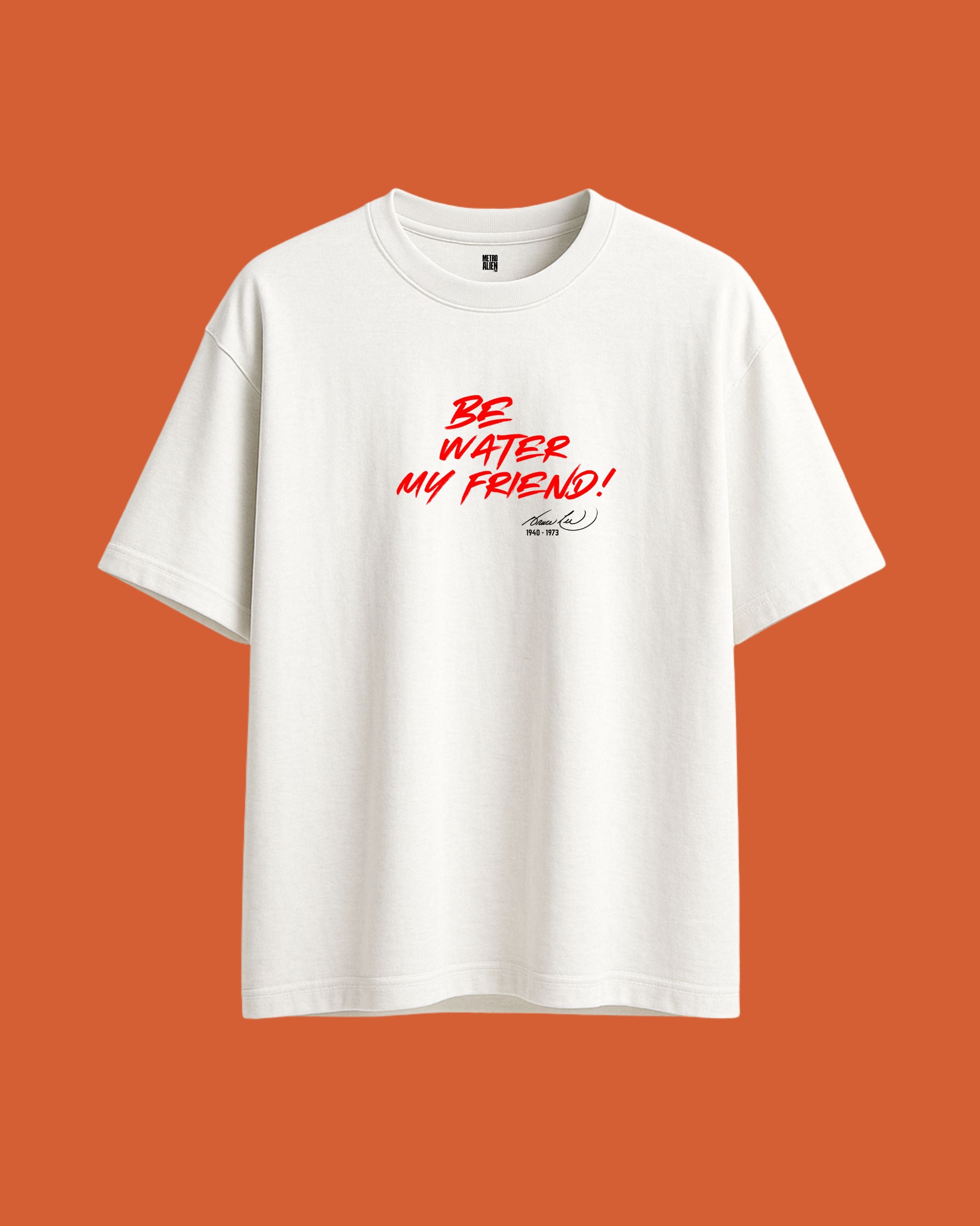 The legend of Bruce Lee - White Oversized Fit T-Shirt