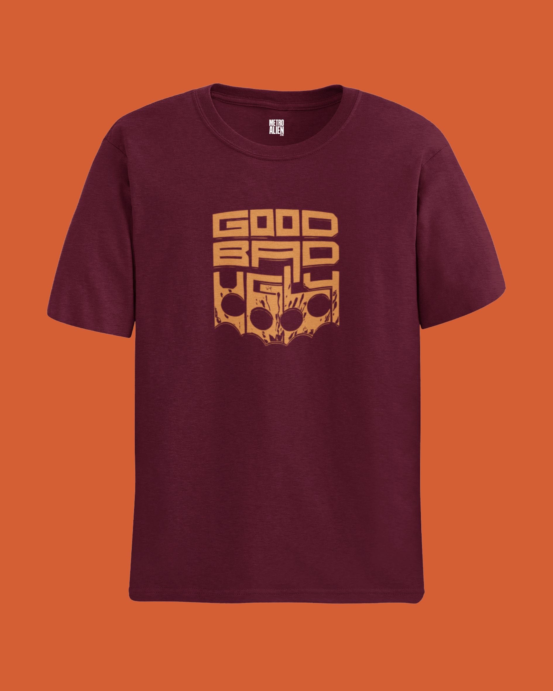 Good Bad Ugly [LOGO] - Maroon T-Shirt