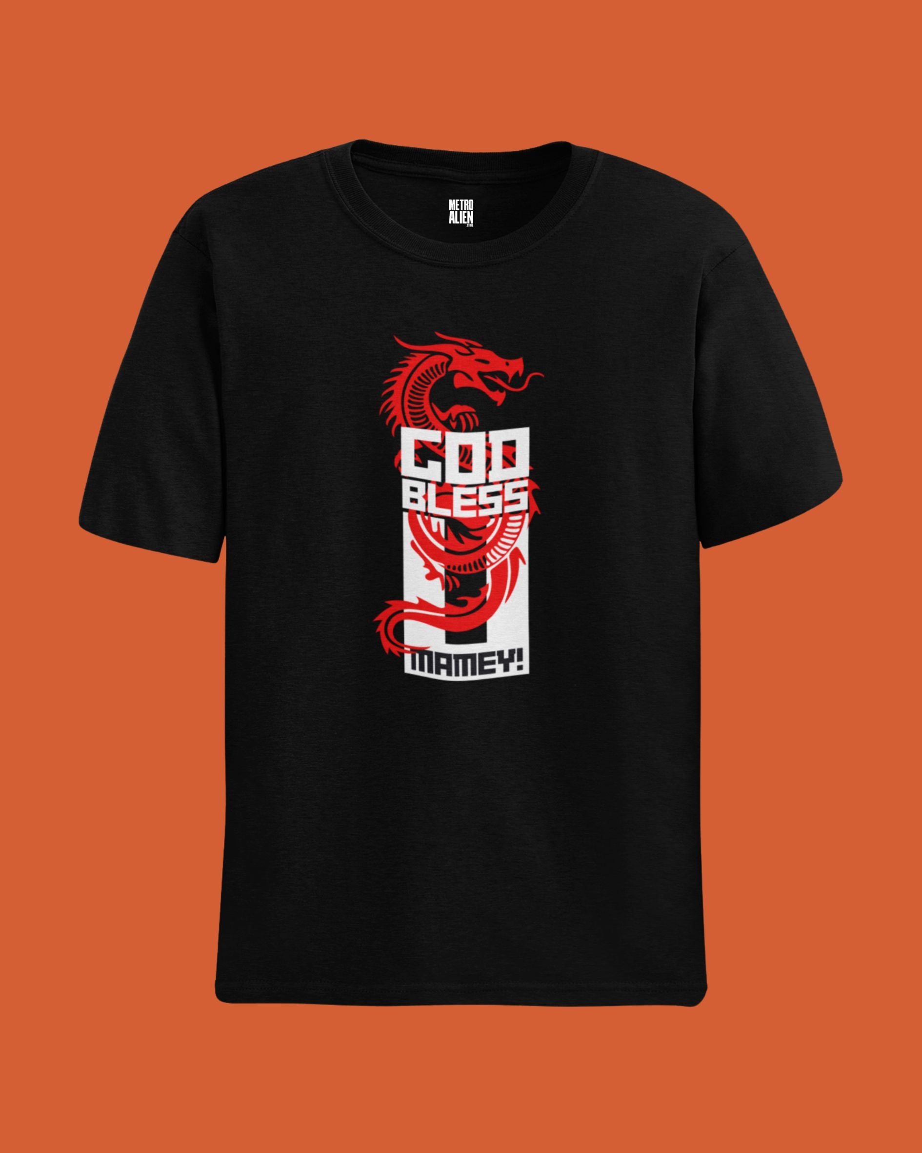 Good Bad Ugly [God Bess U Mamey!] - Black T-Shirt