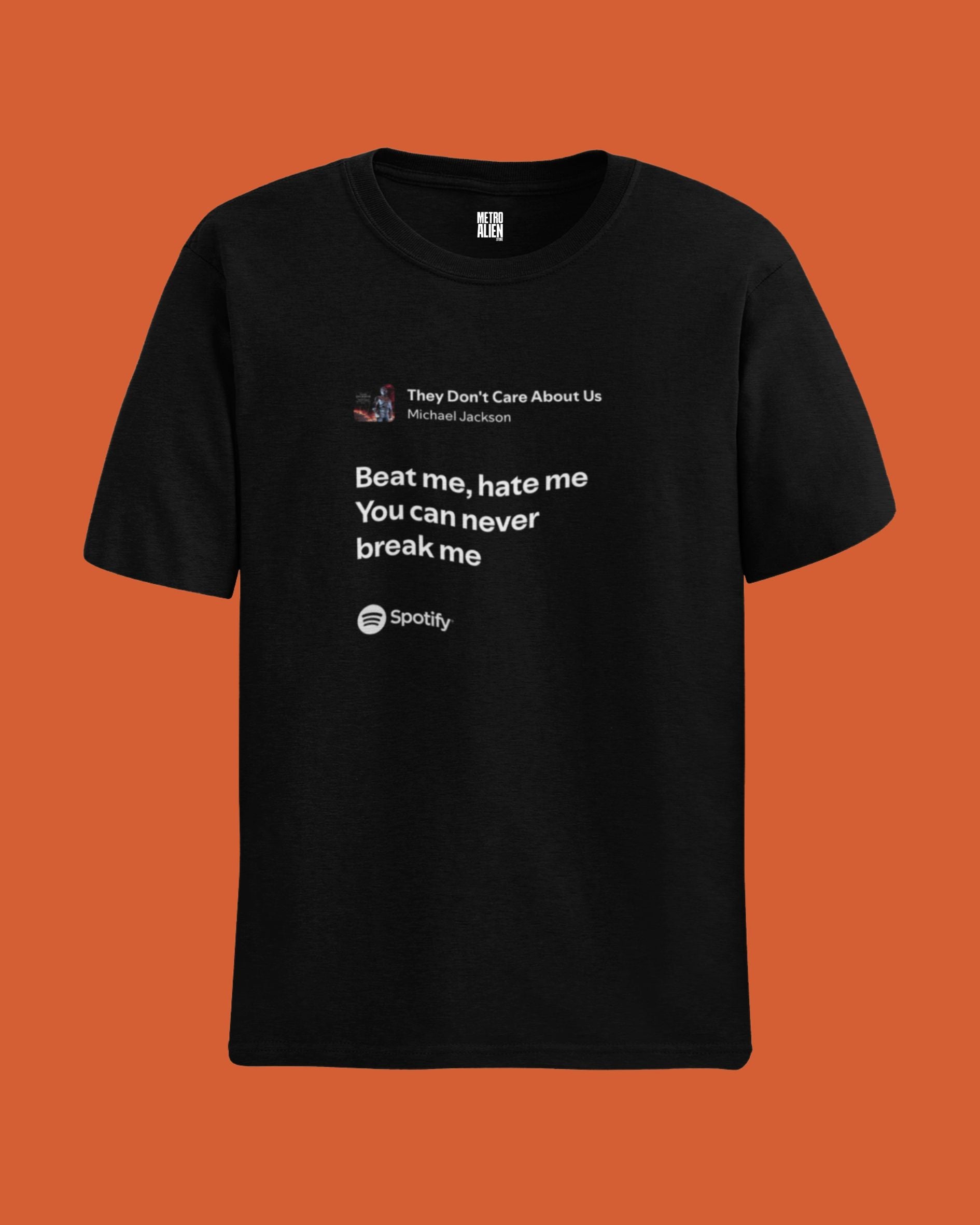 Michael Jackson “They Don’t Care About Us” Lyric Tee