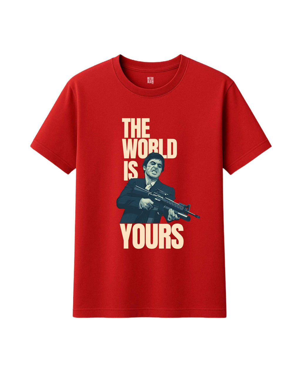 The World is Yours! - Classic fit Red T-Shirt