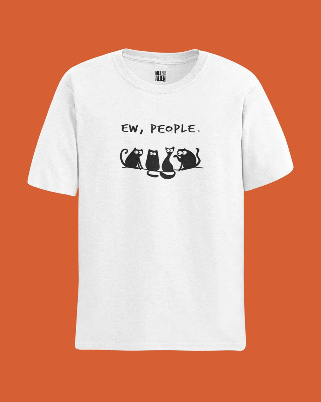 “Ew, People” Cat Graphic T-Shirt - Classic Fit