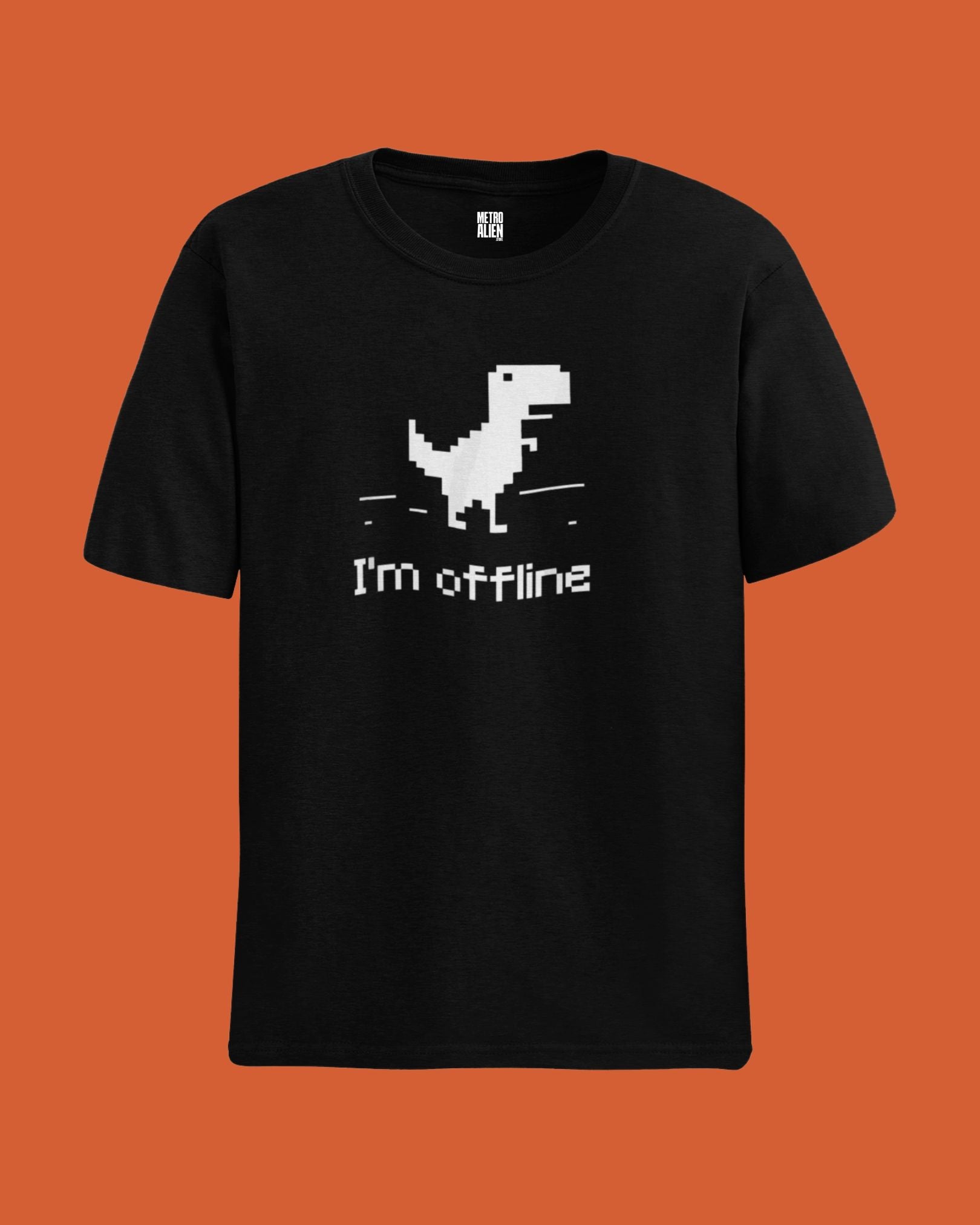 I'm Offline - Black Graphic T-Shirt