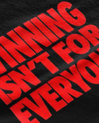 Winning Isn't For Everyone Graphic Tee Closeup - Metro Alien | Bold Statement Tee India