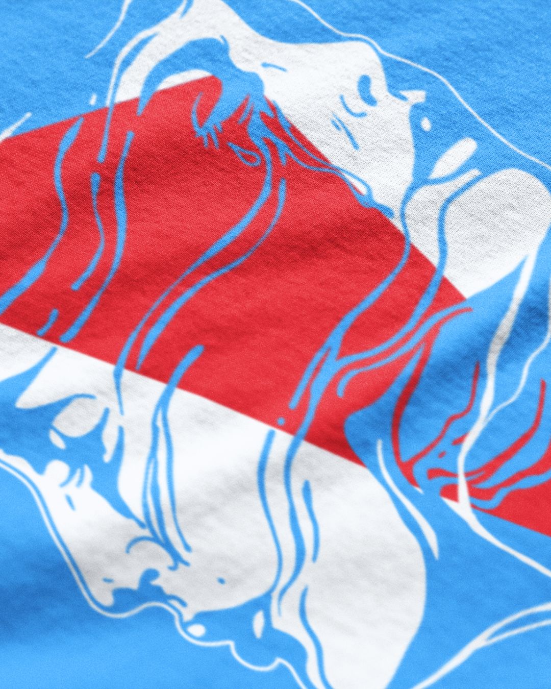 Dual Perspective - Sky Blue Graphic T-Shirt