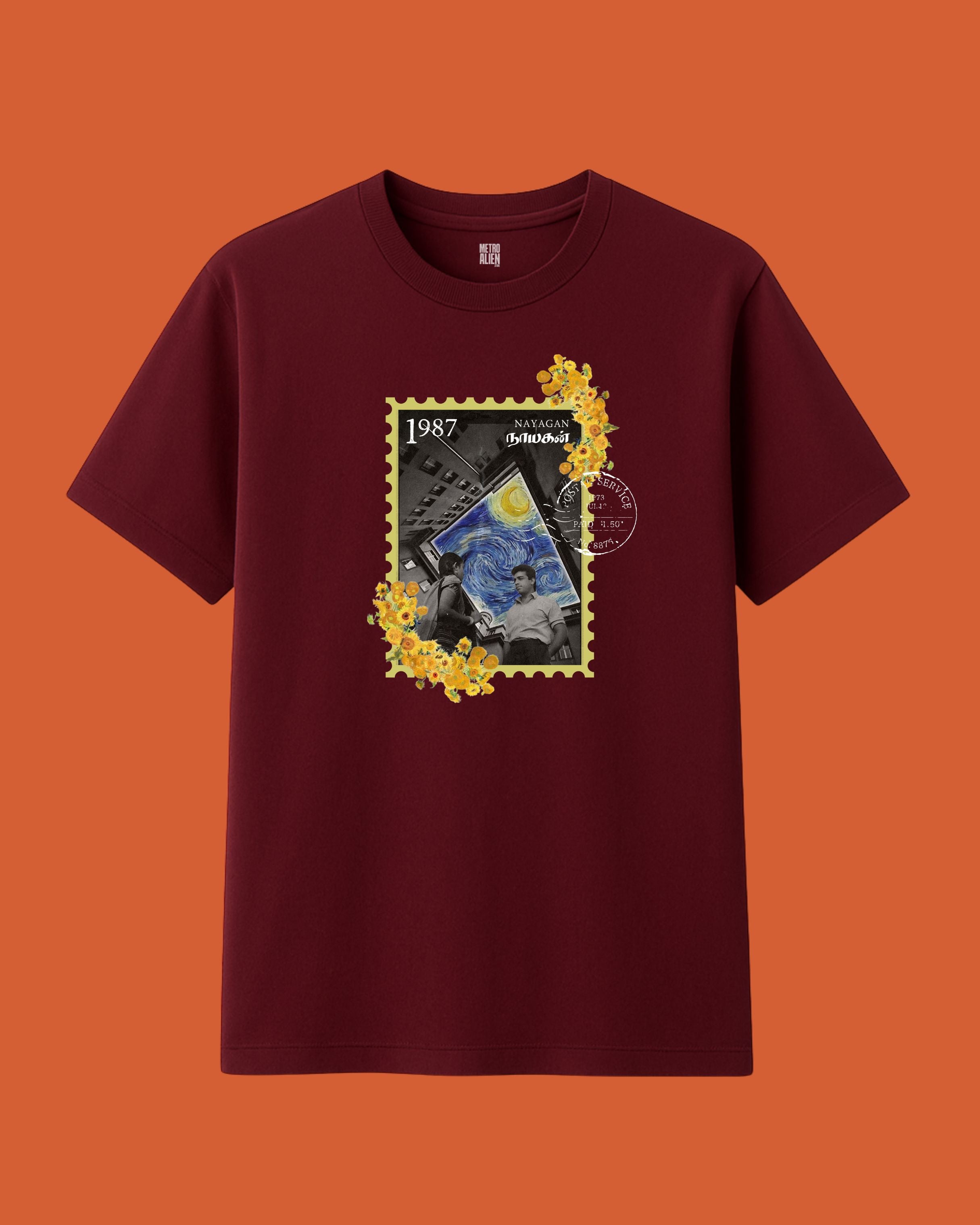 Nayagan Starry Night Stamp Tee - Classic Fit