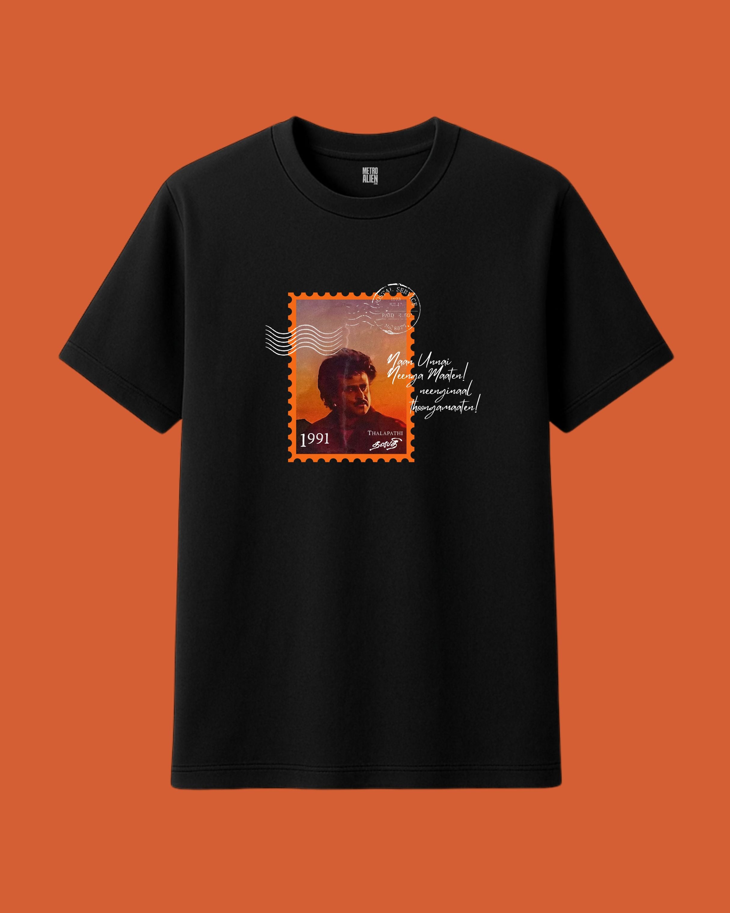 Rajinikanth Thalapathi Stamp Tee - Classic Fit