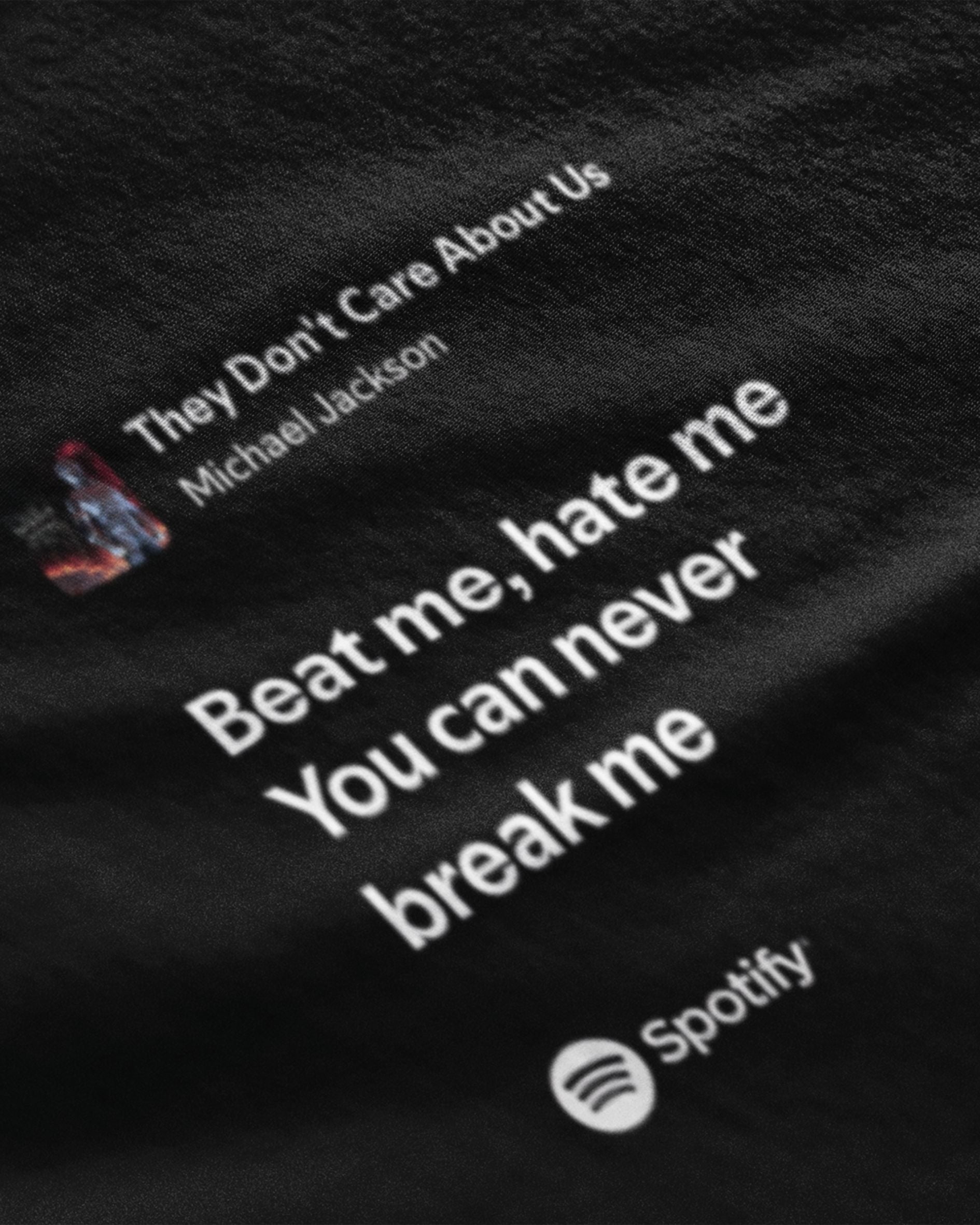 Michael Jackson “They Don’t Care About Us” Lyric Tee