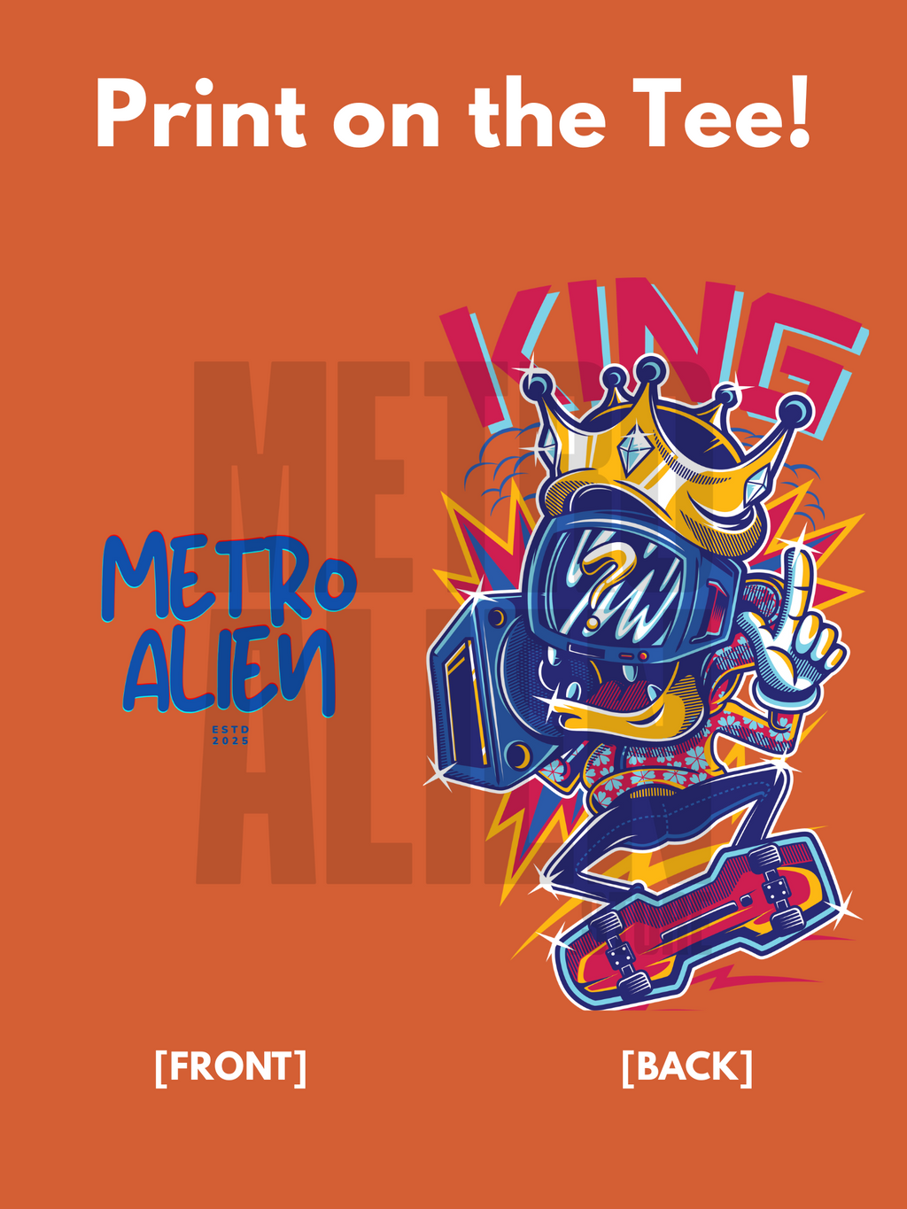 Metro Alien Originals 'KING' Oversized T-Shirt