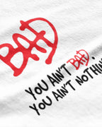 Michael Jackson BAD Graphic Tee Closeup - Metro Alien | MJ Tribute Music Tee India