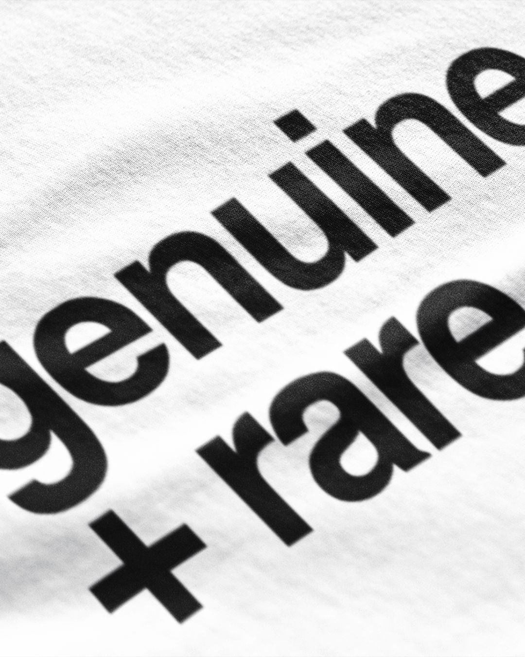 Genuine + Rare White T-Shirt