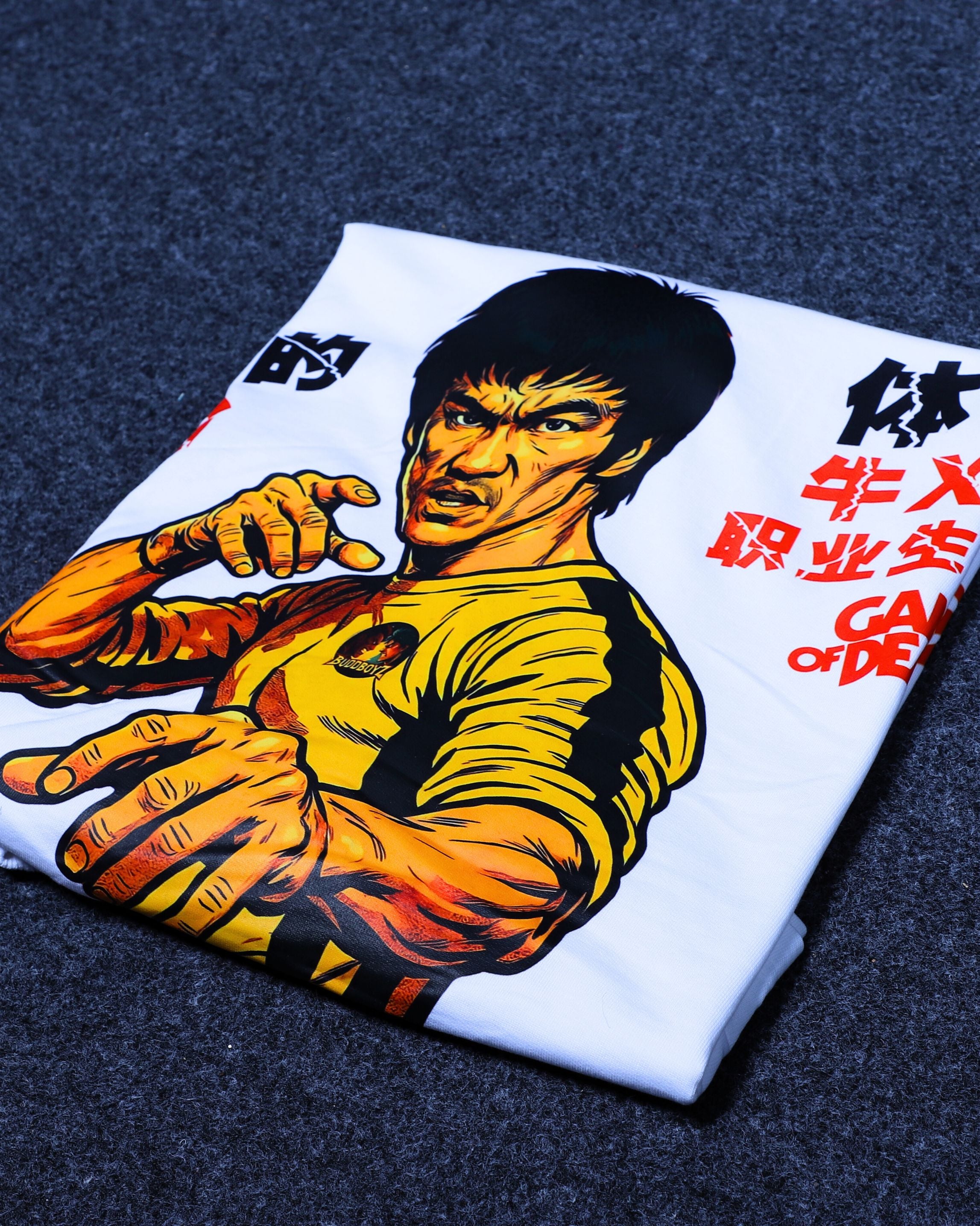 The legend of Bruce Lee - White Oversized Fit T-Shirt