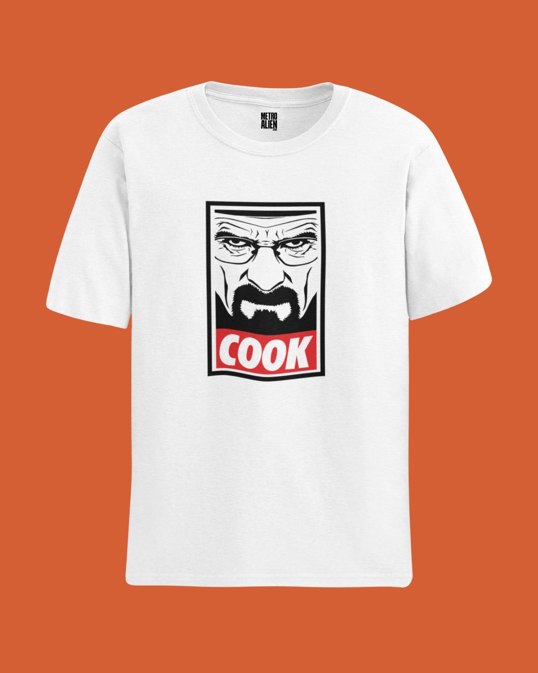 Breaking Bad Cook! - White Graphic T-Shirt