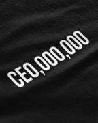 CEO000000 Graphic Tee Closeup - Metro Alien | Entrepreneur Mindset Statement Tee India