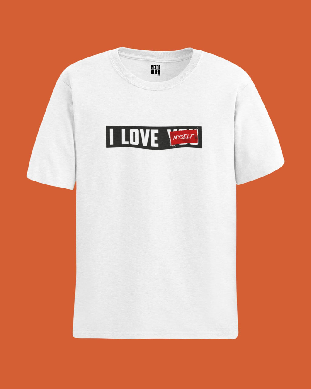 I Love Myself - White Graphic T-Shirt