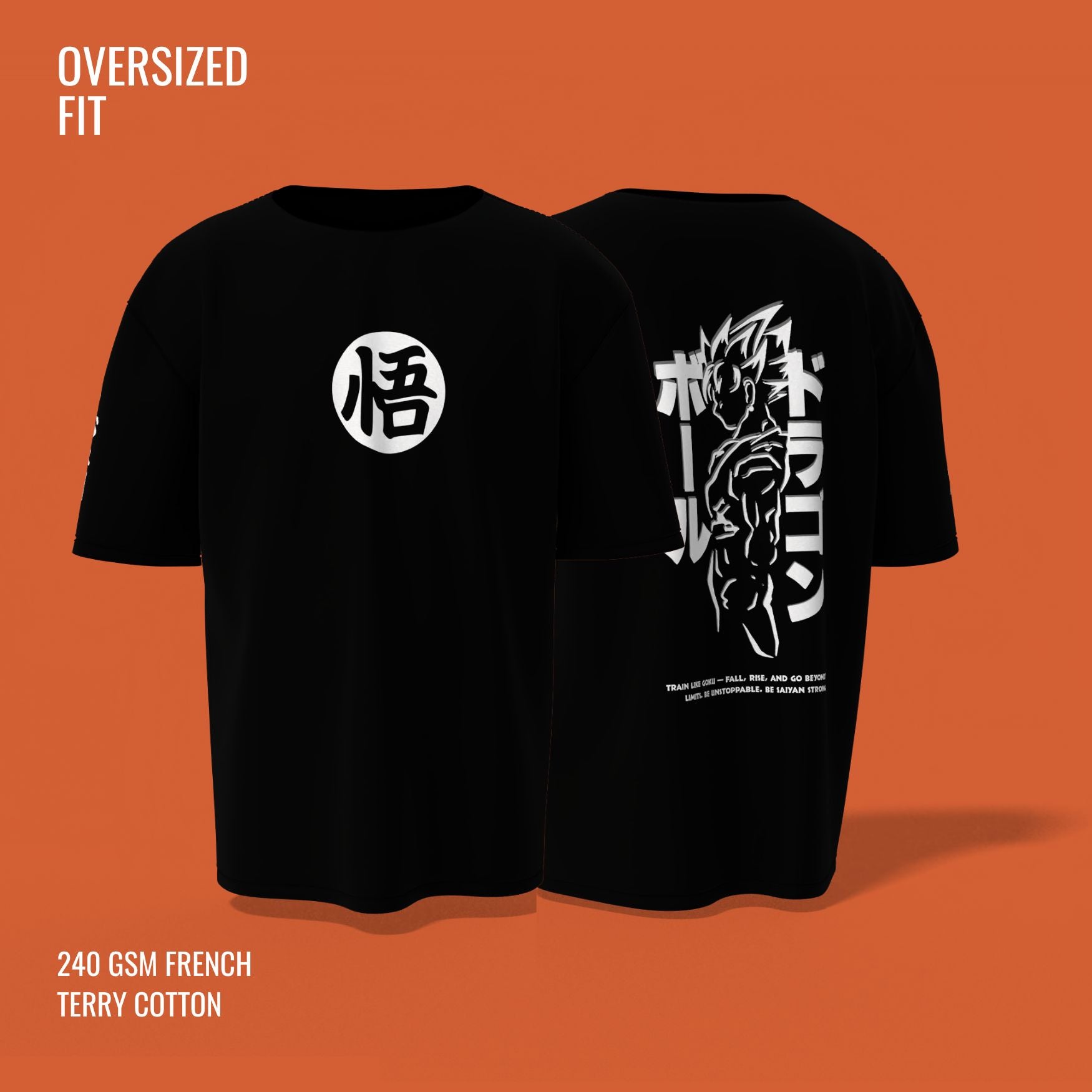GOKU Ninja Edition Oversized T-Shirt - Black