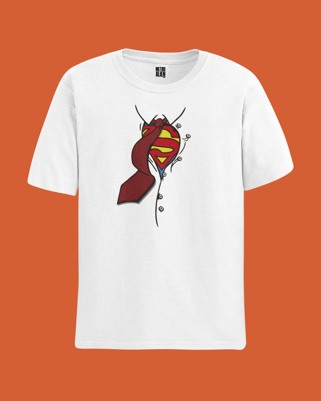Superman Unbutton - Graphic Tee