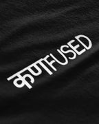 Confused Hinglish Graphic Tee Closeup - Metro Alien | Desi Humor Tee India