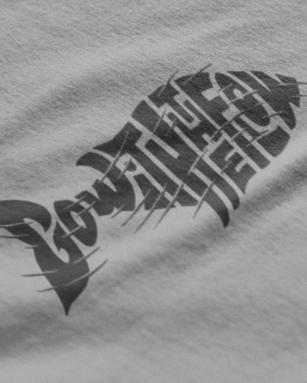 Go with the Flow - Gray Graphic T-Shirt