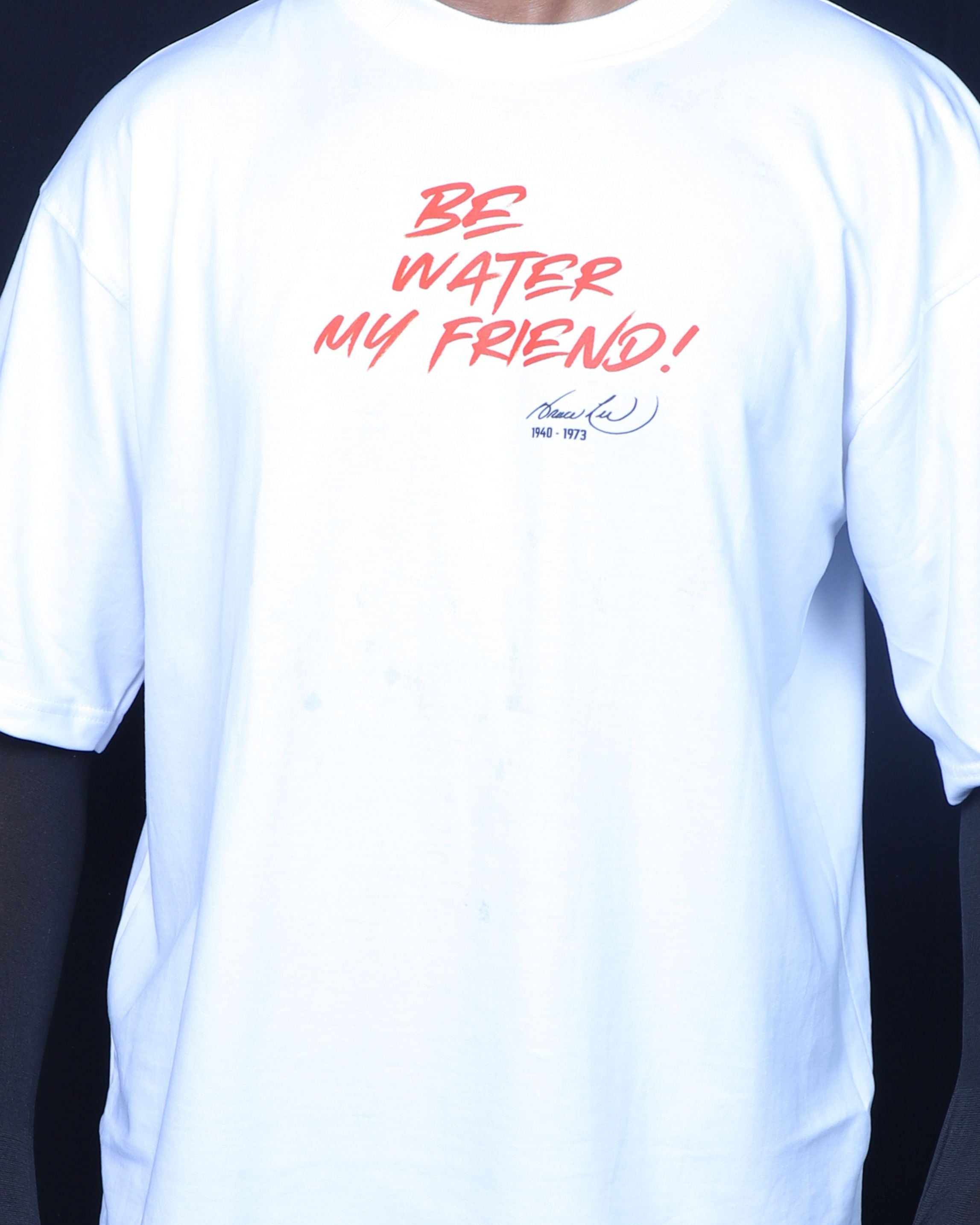 The legend of Bruce Lee - White Oversized Fit T-Shirt
