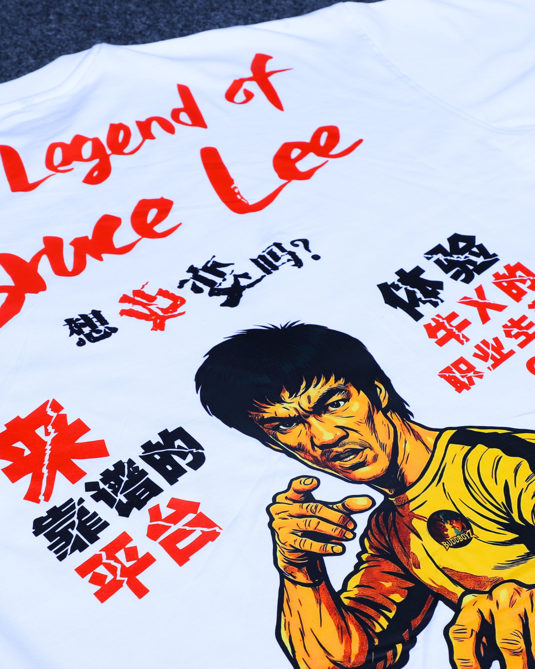 The legend of Bruce Lee - White Oversized Fit T-Shirt