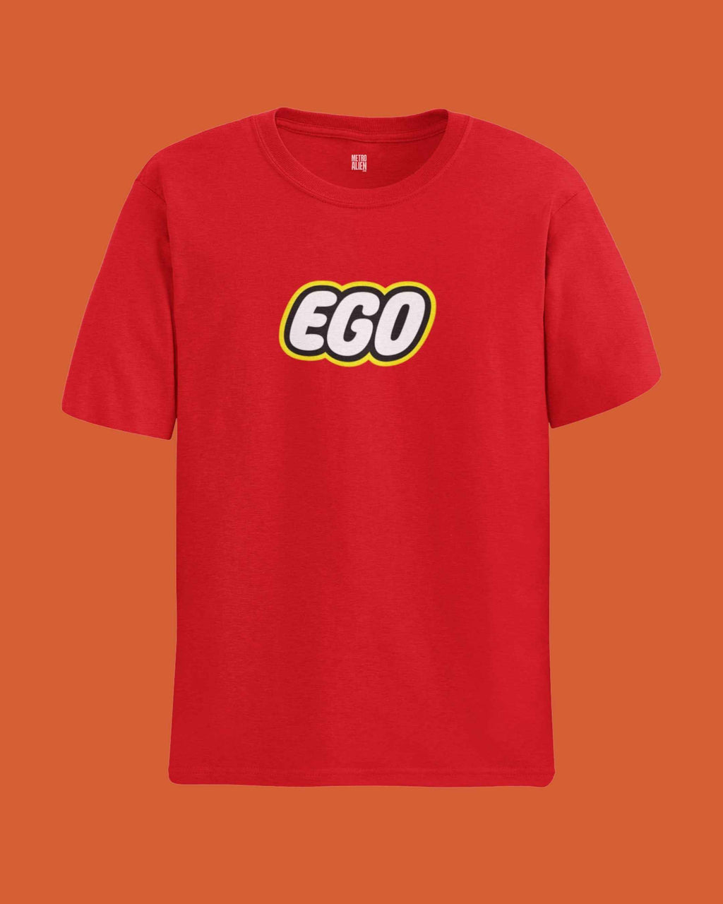 Red “EGO” Graphic T-Shirt - Classic Fit