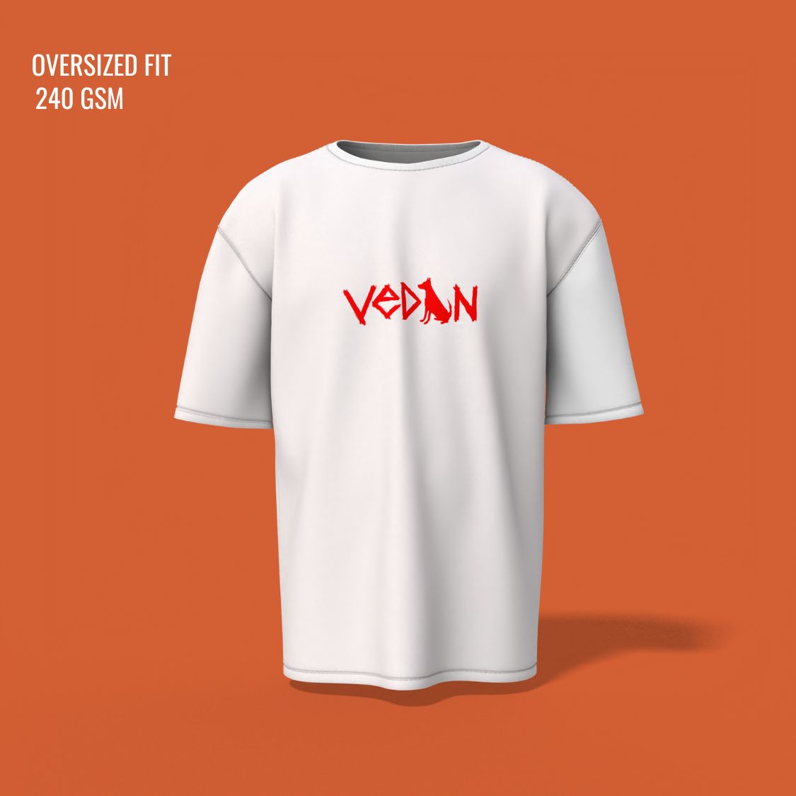 Vedan Tribute Oversized T-Shirt - White