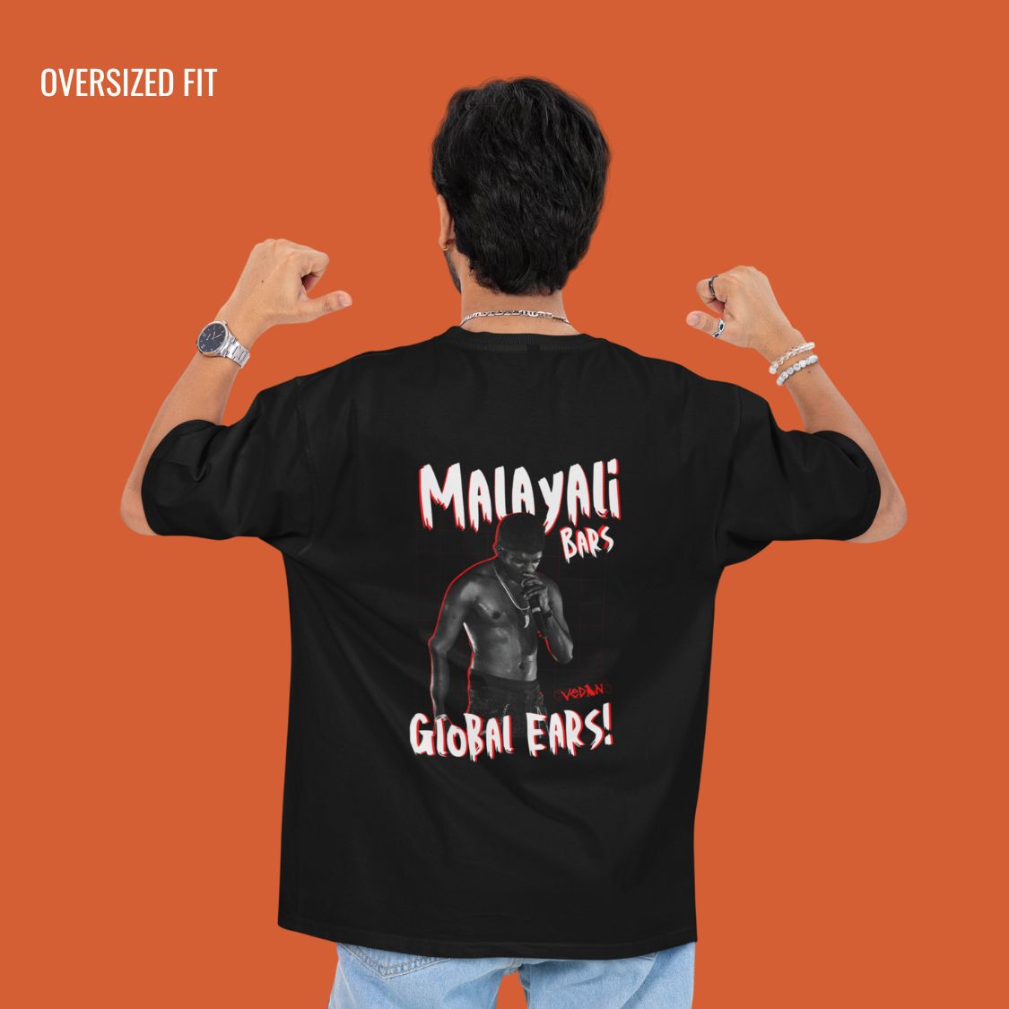 Vedan Tribute Oversized T-Shirt - Black