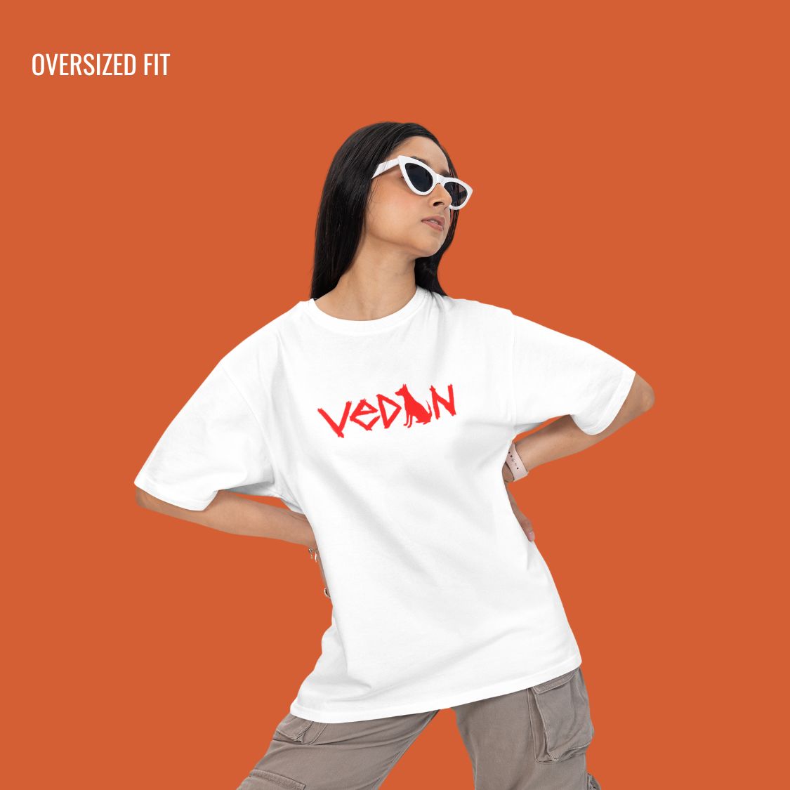 Vedan Tribute Oversized T-Shirt - White