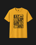 Eat Sleep Game Repeat Classic Fit  – Mustard Yellow