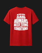 Humans Need Terms and Conditions - Metro Alien Classic T-Shirt | Funny Tech Humor Graphic Tee India