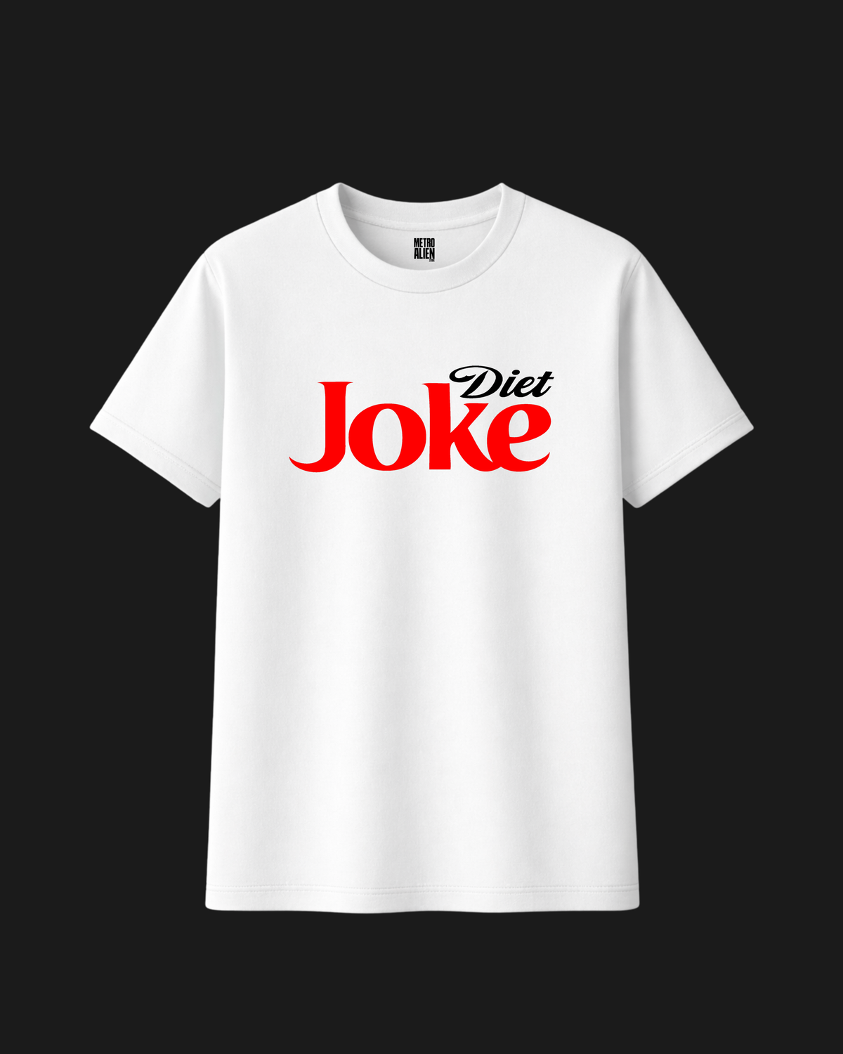 Diet Joke Graphic T-Shirt – White
