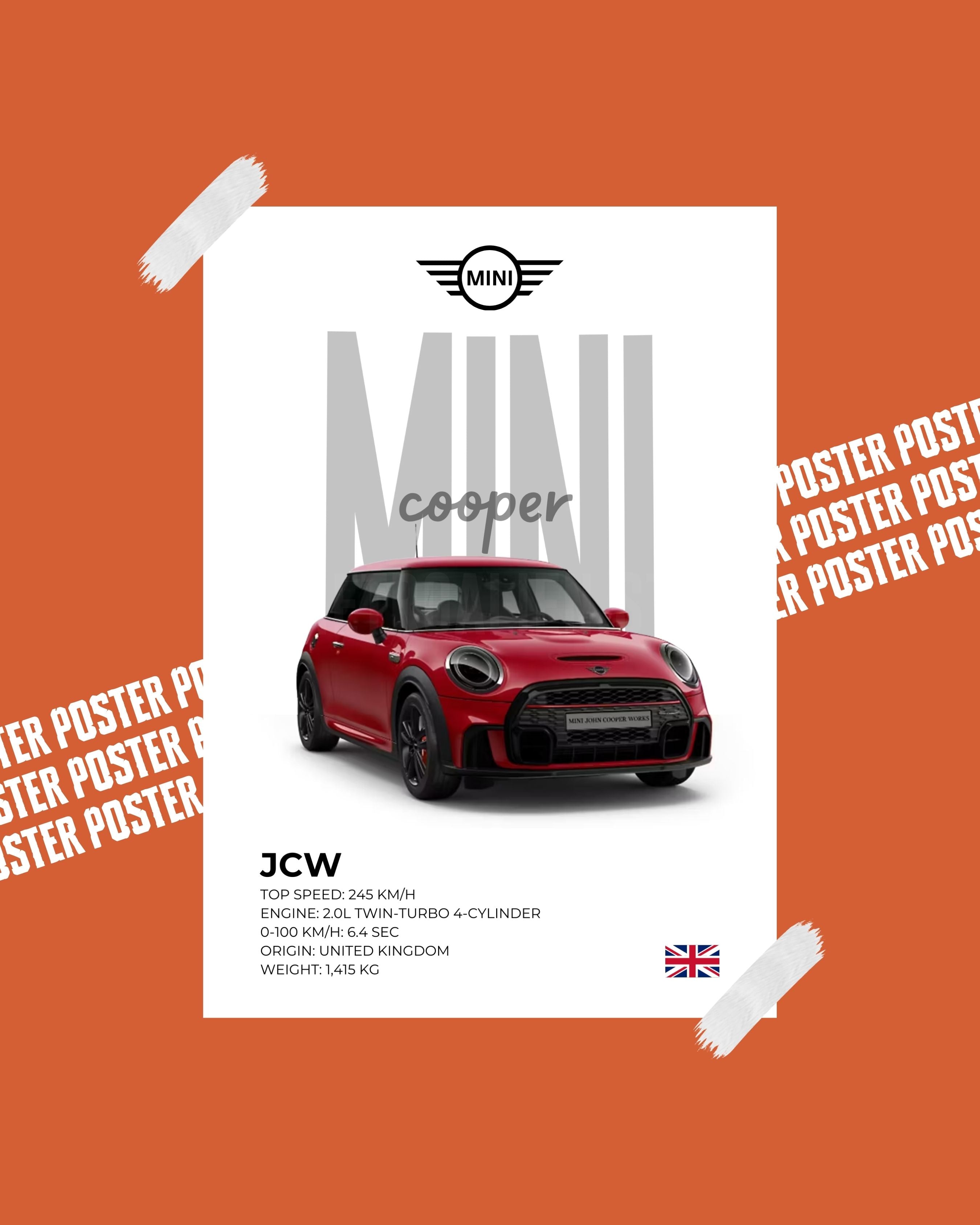 Mini Cooper JCW - Poster