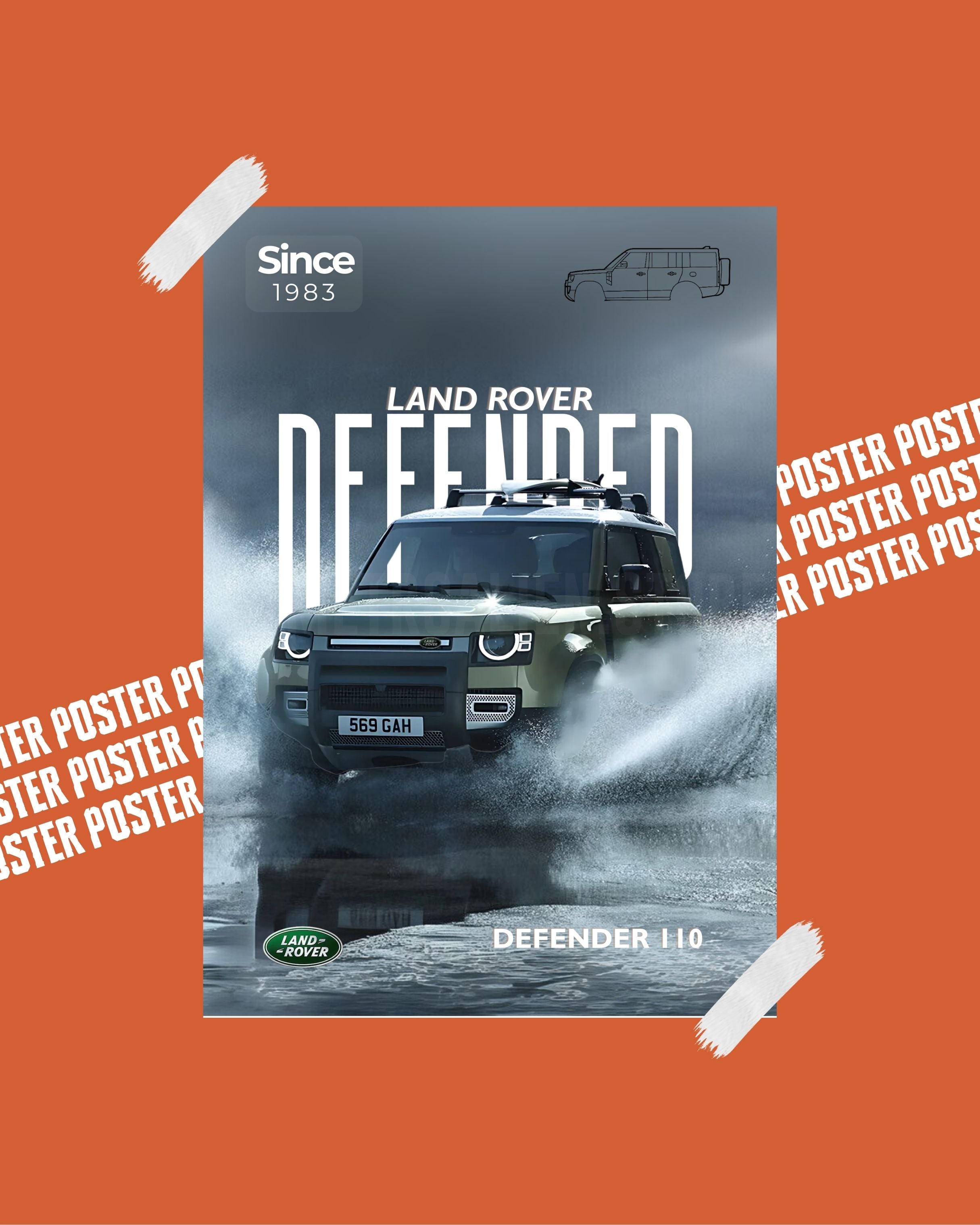 Land Rover Defender - Poster