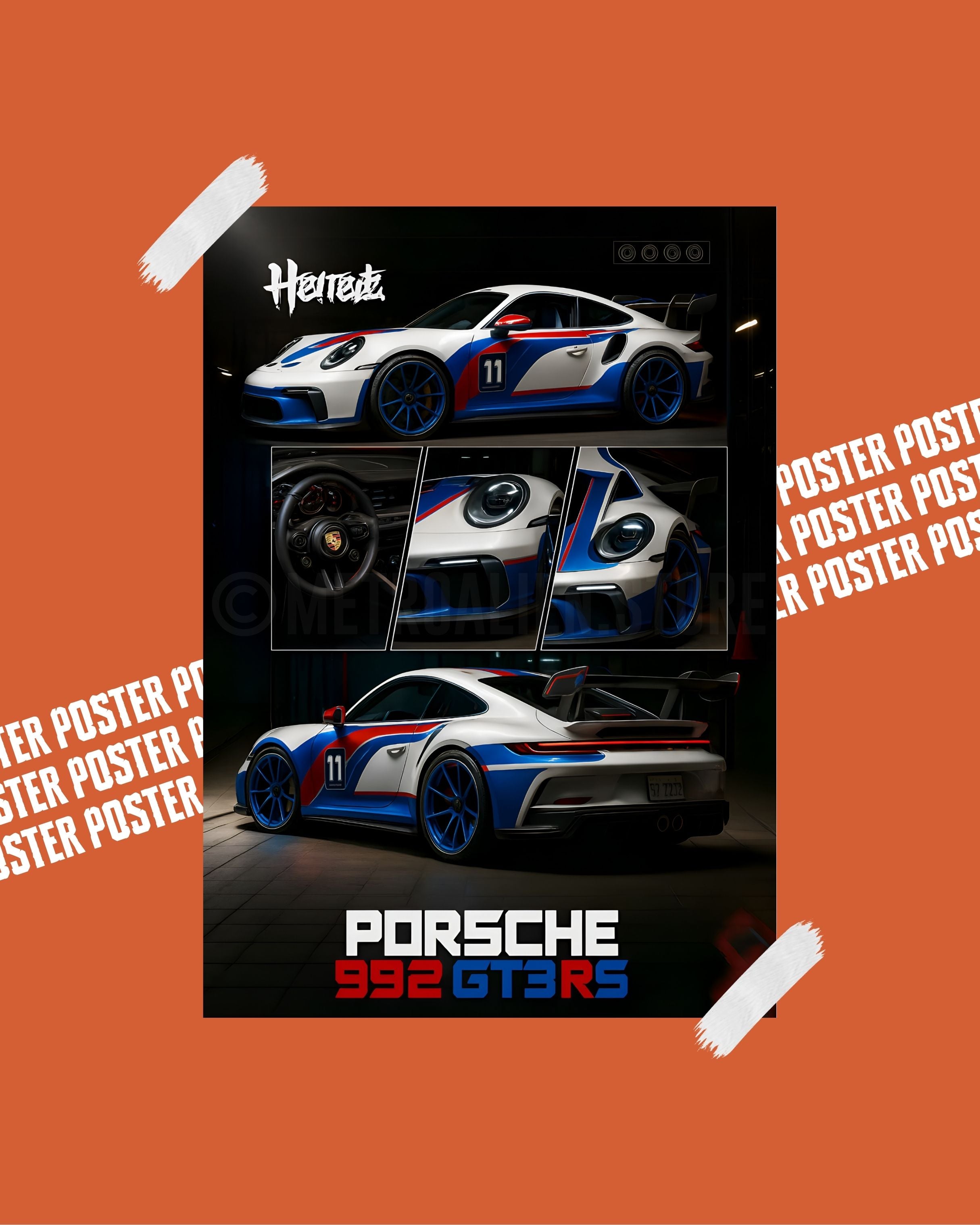 Porsche 992 GT3RS - Poster