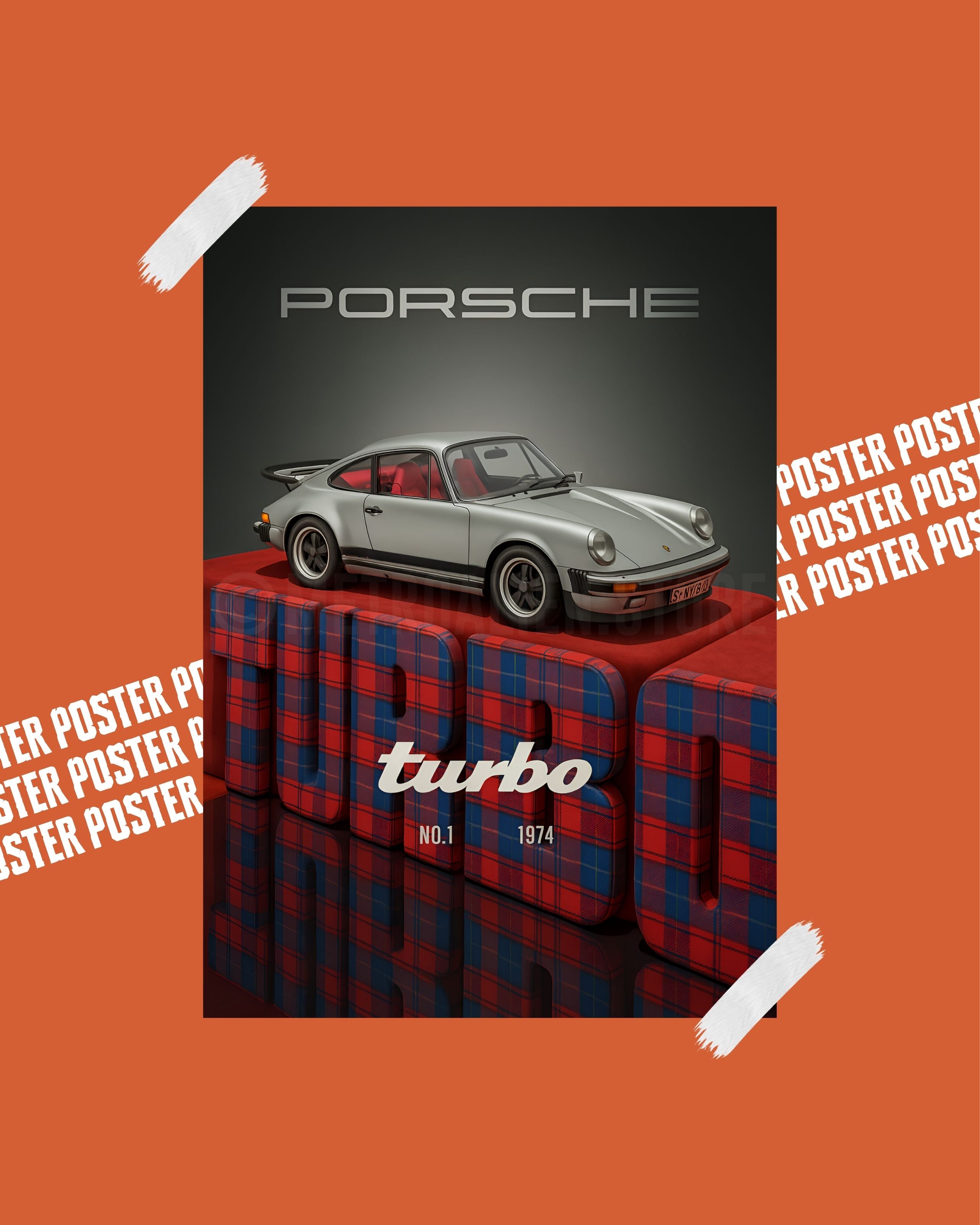 Porsche 1974 Turbo - Poster