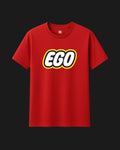 Red “EGO” Graphic T-Shirt - Classic Fit