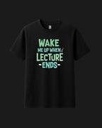 Wake Me Up When Lecture Ends - Metro Alien Classic T-Shirt | Student Humor Graphic Tee India