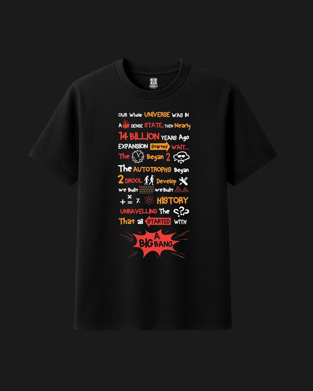 Big Bang Theory Intro - Classic Fit Graphic T-Shirt