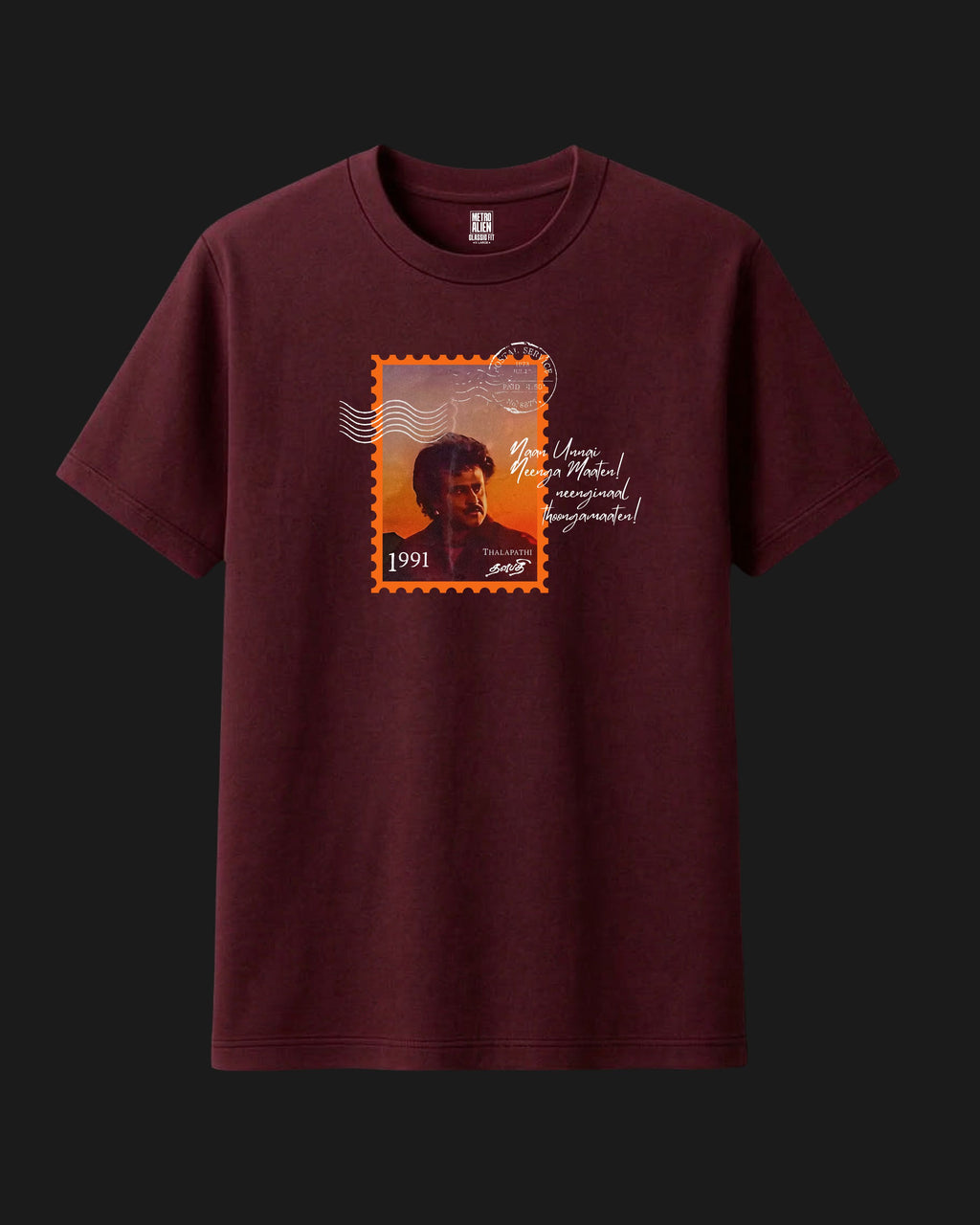 Rajinikanth Thalapathi Stamp Tee - Classic Fit