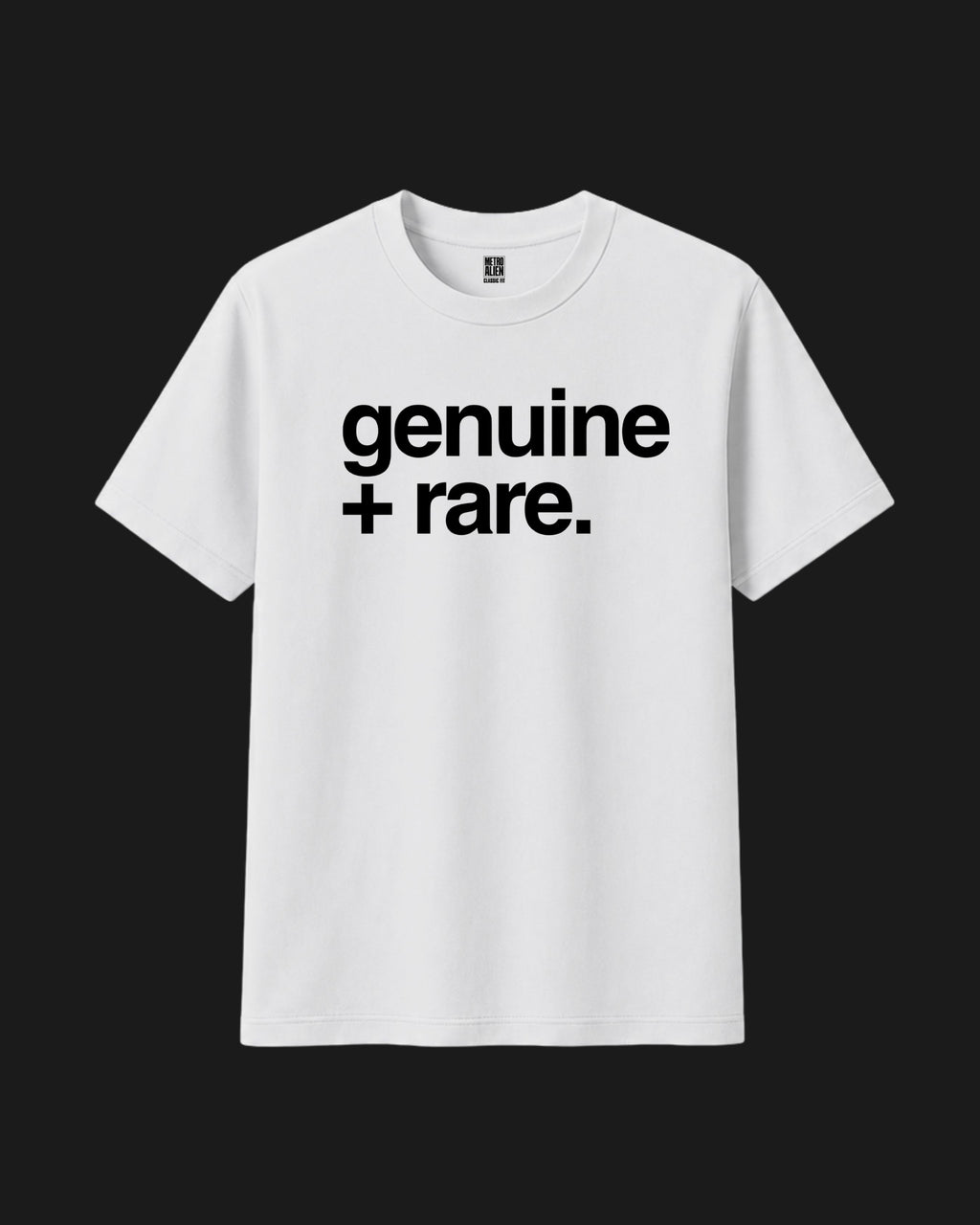 Genuine + Rare White T-Shirt
