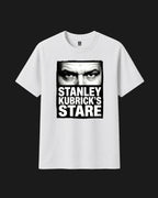 Stanley Kubrick's Stare - Metro Alien Classic T-Shirt | White Cinephile Graphic Tee India