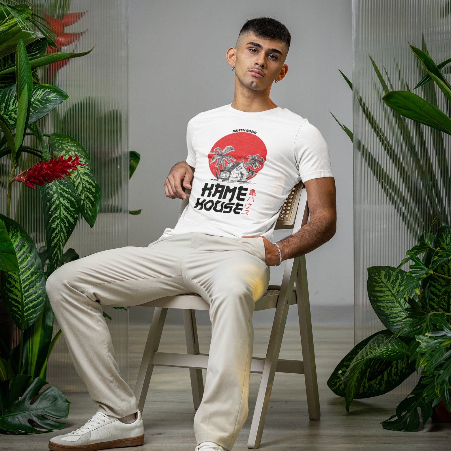 Kame House - Graphic White T-Shirt