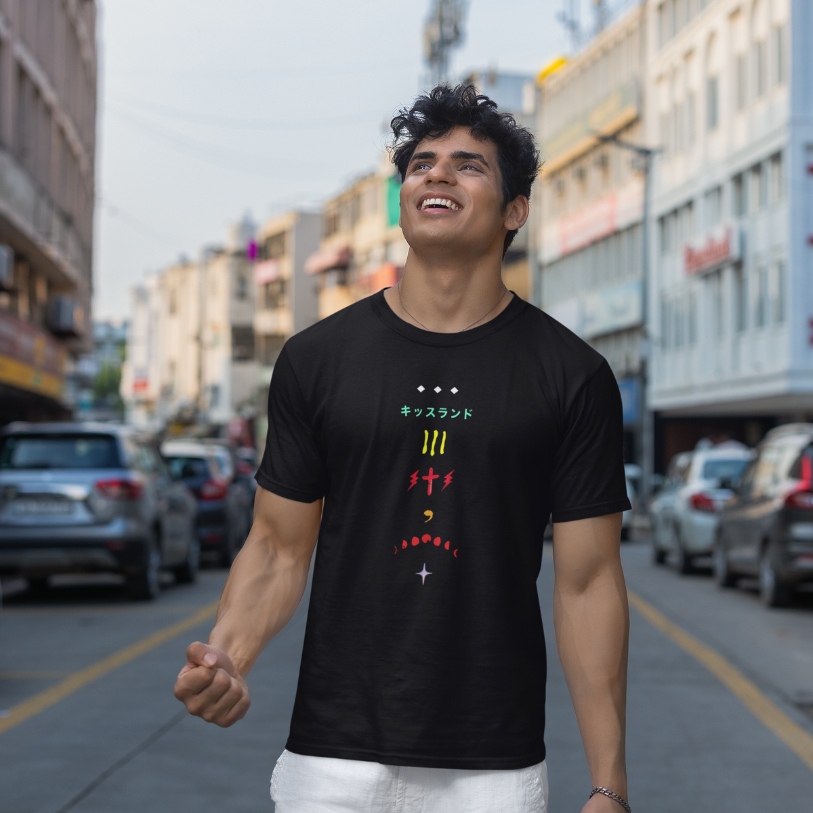 The Weeknd Symbols - Black Graphic T-Shirt