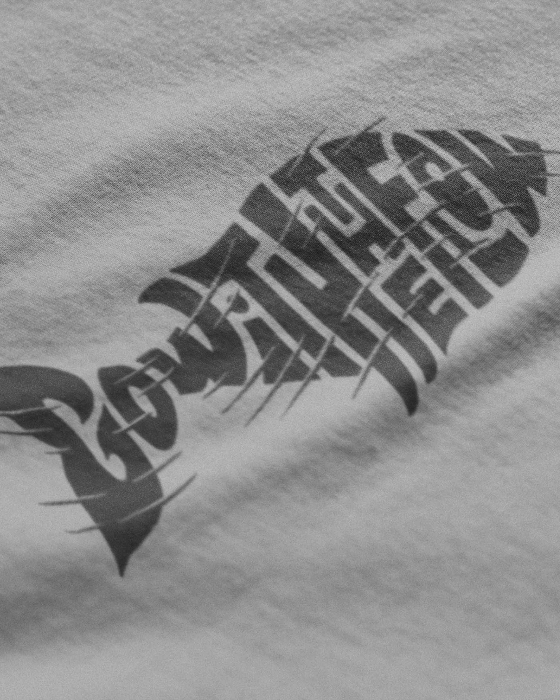 Grey graphic T-shirt, Go With The Flow T-shirt, Metro Alien T-shirt, regular fit T-shirt, round neck T-shirt, casual printed T-shirt, streetwear T-shirt, men’s graphic tee, everyday wear T-shirt, grey typography T-shirt.